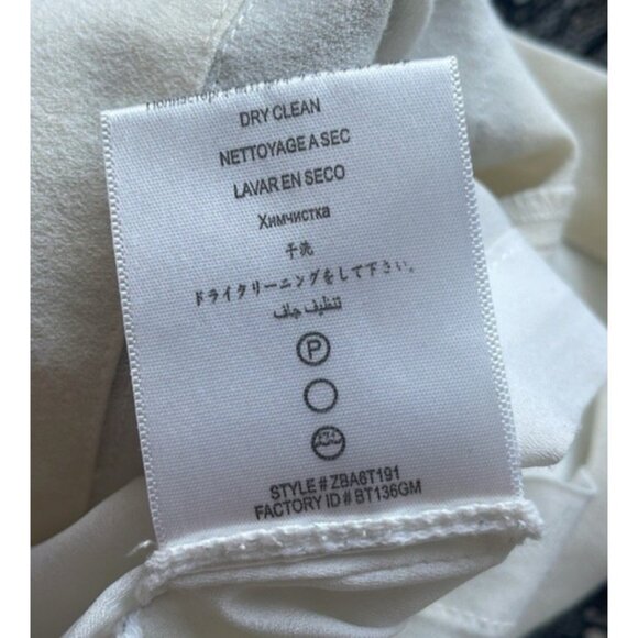 BCBGMaxAzria Rumor Dress 12 Ivory Black Stretch Sheath Sleeveless Career Church - Picture 10 of 15